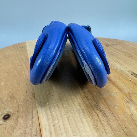 Tory Burch Minnie Travel Ballet Flats Womens Size 9.5 M Shoes Blue Leather - Picture 7 of 10